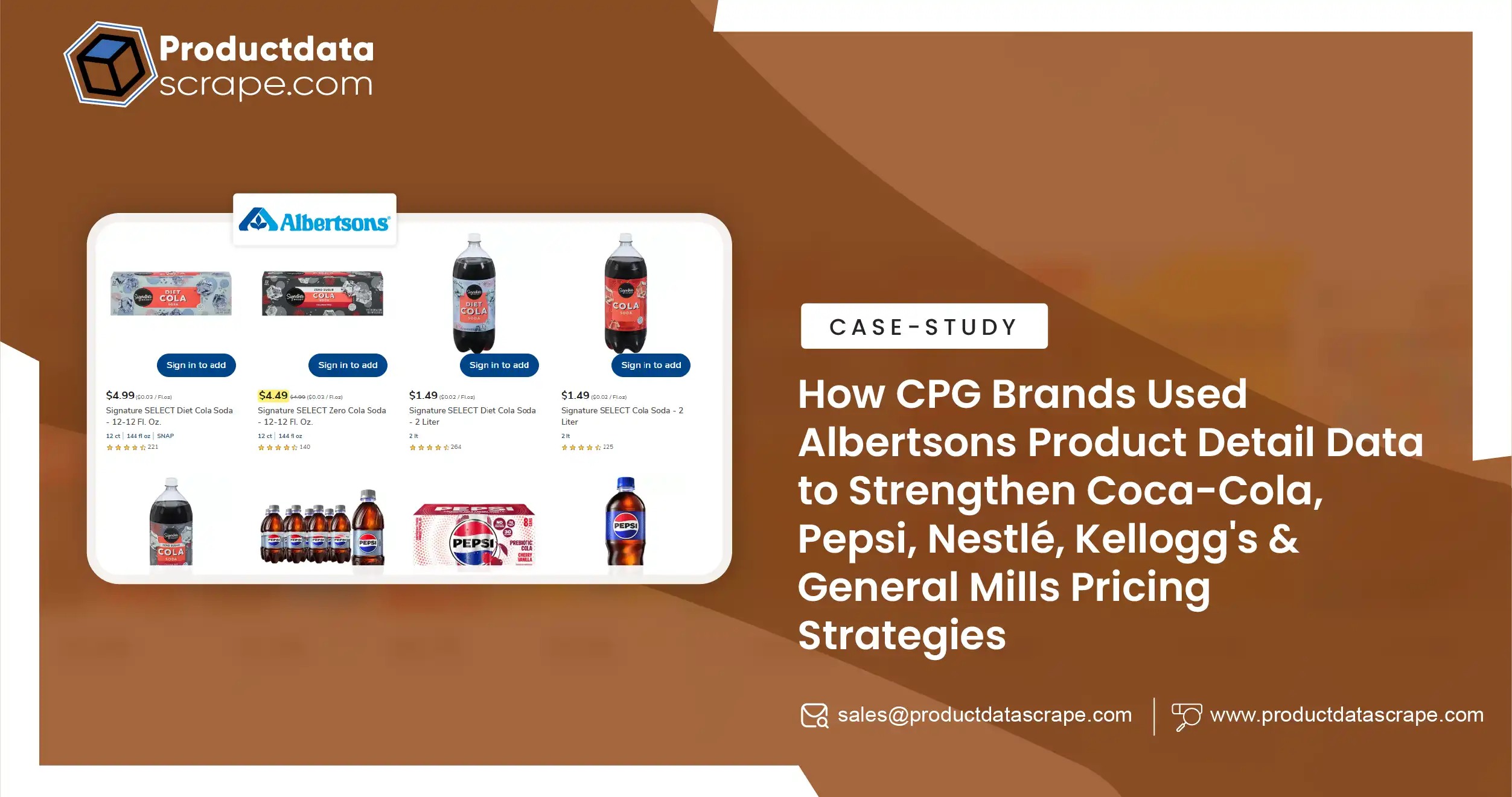 How Albertsons Product Detail Data Helped CPG Brands Strengthen Coca-Cola, Pepsi, Nestlé, Kellogg's & General Mills Pricing Strategies 
